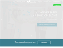 Tablet Screenshot of clinicaveterinarialaasuncion.com
